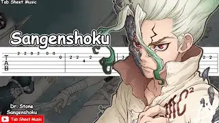 Dr. Stone OP 2 - Sangenshoku Guitar Tutorial