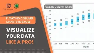 How to Create a Floating Column Chart in Excel?