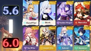 NEW! FULLY UPDATED BANNER ROADMAP FROM 5.6 to 6.0 & POSSIBLE INAZUMA CHRONICLED WISH IN 5.8!