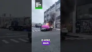 Witness the Future 🔥  A Burning Car, All CGI, Powered by Unreal Engine 5! 