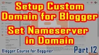 Part 12 | How to Setup Custom Domain (Free or Paid) | Blogger Course in Urdu/Hindi