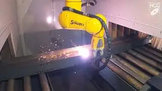 Stitch Cutting with Robotic Plasma Cutting Machines