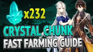 CRYSTAL CHUNK ALL Locations FAST FARMING ROUTE | Genshin Impact 2.5