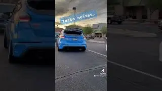 Focus RS making them EcoBoost noises #shorts #ford #focusrs #ecoboost #carsandcoffee #boosted