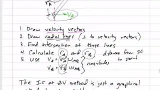 Dynamics - Instantaneous Center of Zero Velocity notes