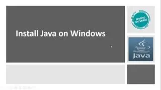 Install Java on Windows | How to install Java on Windows Operating System | Install JDK