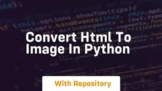 Convert html to image in python