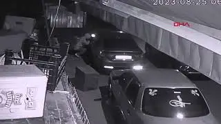 Esenler'de hayalet ekran hırsızlığı kamerada