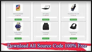 Create Shopping Cart Tutorial With Php and MySqli Database | Code Hunter