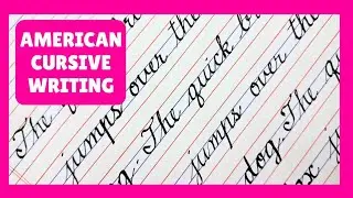 New American cursive writing, Cursive writing practice for beginners, Pangrams 