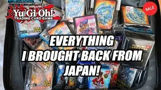 Yu-Gi-Oh! EVERYTHING I BROUGHT BACK FROM OCG LAND JAPAN! OCG YUGIOH PRODUCTS! + SALE!
