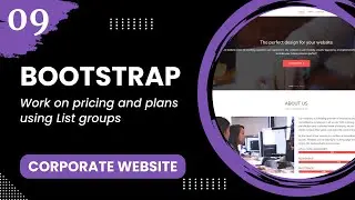 Bootstrap #9 - Work on pricing and plans using List groups