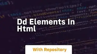 Dd elements in html