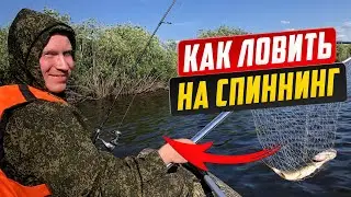 Первый раз за ЩУКОЙ/Как ловить на СПИННИНГ/ЩУКА на вертушку