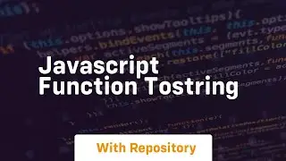 javascript function tostring