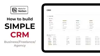 How To Build A Simple CRM in Notion | CRM Notion Template