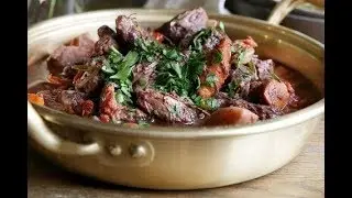 Beef Bourguignon in red wine