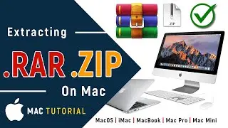 ✅ How to Open ZIP and RAR Files On Mac | Without Installing Winrar On MacOS - 2024