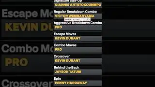 Best Dribble Moves on NBA 2K24 : Best Big Man Build 2K24 Animations 