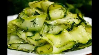 Никто не догадывается, что этот салат из сырого КАБАЧКА