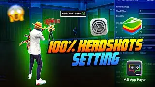 Pro Subscriber Settings for 100% Headshots in Free Fire PC | Bluestacks 5 | Msi 5