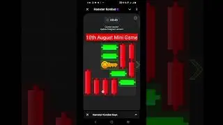 🐹 10th August Hamster Kombat Mini Game Puzzle | Solve Today’s Challenge! 🧩