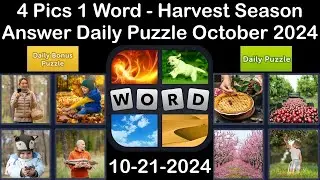 4 Pics 1 Word - Harvest Season - 21 October 2024 - Answer Daily Puzzle + Bonus Puzzle #4pics1word