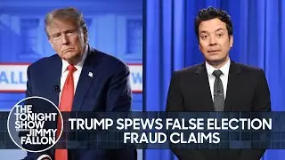 Trump Spews False 2024 Election Fraud Claims with Only Six Days Left | The Tonight Show