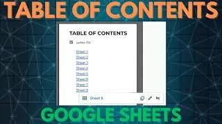 Easy Table of Contents with Clickable Links in Google Sheets Tutorial