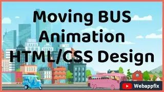 Moving Car Animation in Website HTML CSS | CSS Animation Effects Tutorial | Moving Car Animation