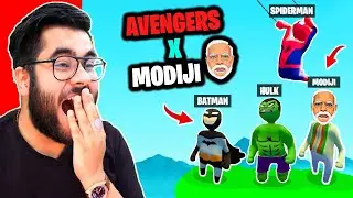 😂 AVENGERS X MODIJI 😂 Human Fall Flat Funniest LEVEL!!! 😂| Hitesh KS