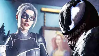 Black Cat Likes Venom Marvel's Spider-Man 2 Venom Suit Gameplay Spider Man Remastered Mods