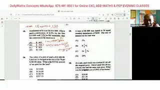 CXC |CSEC|MATHS June 2022 PAPER 1 Detailed Solutions 1 to 60   #dellymathsconcepts #cxcmaths #paper1