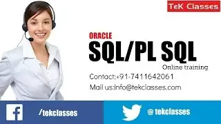 Oracle PL SQL Training Videos | Pl SQL Tutorials | Oracle PL/SQL Training