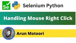 Mouse Right Click using Selenium Python (Selenium Python)
