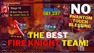 SPEED FARM FIRE KNIGHT STAGE 10 HARD MODE 100% WINRATE! (FINALLY!!) Raid Shadow Legends