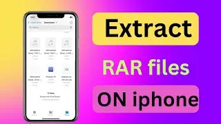 How to extract RaR file on iphone and ios devices