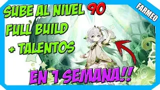 ✨​LA MEJOR forma de subir a Nahida al nivel 90✅​FARMEO RÁPIDO + Guía build y equipo🛡️​Genshin Impact