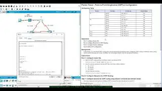 (Troubleshooting Issues in...) ENSA - 2.2.13 - Packet Tracer - Point-to-Point Single-Area OSPFv2 Con