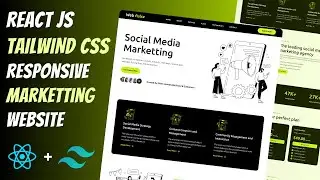 Modern Responsive DIGITAL AGENCY Website using REACT JS + TAILWIND CSS | React Tailwind Project 🔥🔥
