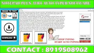 Notepad plus .wrt Auto Typer Software | Auto Typing software for Notepad Plus