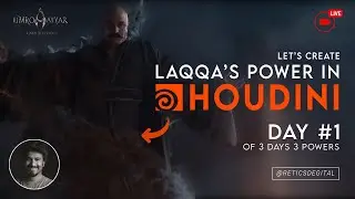 Laqqa's Magical effect in Houdini | Day 1 of 3 Days 3 Powers of UmroAyyar | UmroAyyar VFX