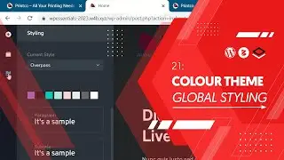 21: Set up Colour Theme palette with global styling 🔹 WordPress Starter Course 2023