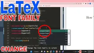 ✅ How To Change The Font Family In LaTeX 🔴