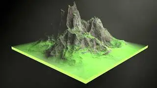 Cinema 4D - Rock Mountain Preview