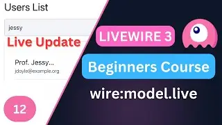 Live property update | Laravel Livewire 3 for Beginners EP12