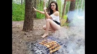 Шашлык  из  УБИТОГО  зайца