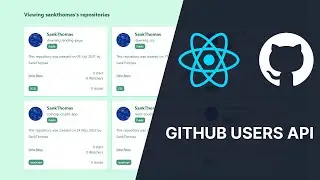 Consuming The Github Users API using ReactJs