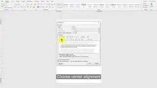 How to change default alignment to center? | Word 365