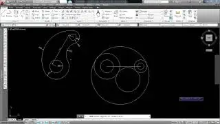 AutoCAD Tutorial: Draw circle and arc Exercise #1